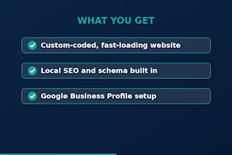 build a local SEO website with gbp setup for local business