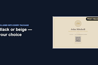 create a digital vcard business card website with qr code