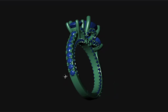 create professional jewelry cad design and 3d ring model