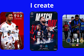 design a professional football or sports poster