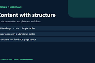 convert PDF to editable word or clean markdown with formatting