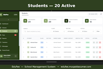 build customized saas school management system