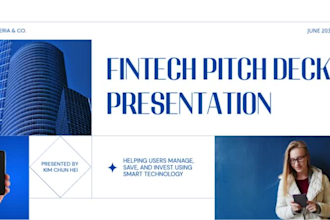 design fintech startup pitch deck investor fundraising seed funding presentation