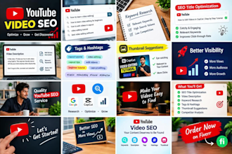 optimize your youtube videos with SEO titles descriptions