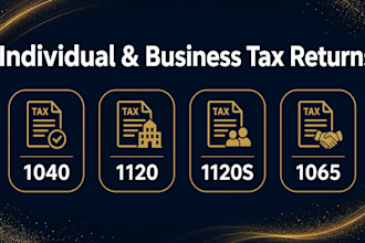 efile US tax returns 1040, 1120, 1120s, 1065 as a CPA