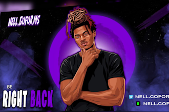 design twitch logo,twitch stream overlay,animated overlay, screens