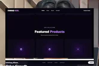 build a modren responsive portfolio website in react