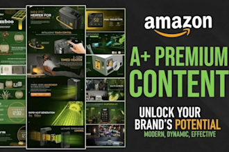 design amazon a plus content, premium a plus images and content for amazon
