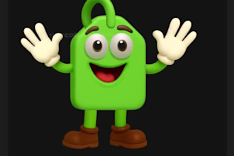 create character mascot rive, lottie animations web and app