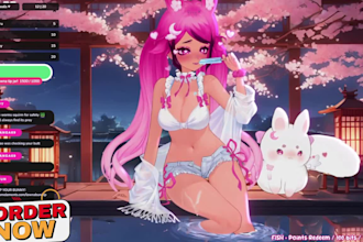 create vtuber model, live2d vtuber avatar and rigging for streaming