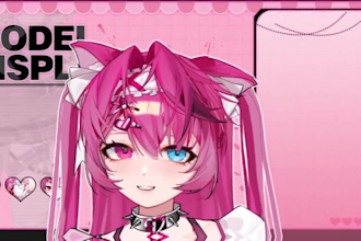 draw and rig 2d vtuber model vtuber model live2d  vtuber 2d anime vtuber rigging