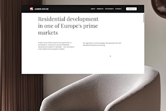design a luxury real estate website