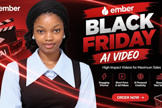 create black friday sale promotion designs using ai