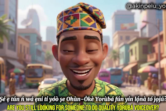 record a professional native yoruba voice over or narration