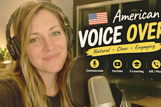 record a clear and professional american corporate and e learning voice over