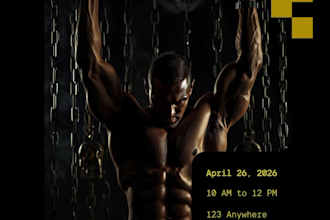 designe ai powered gym and fitness poster for social media