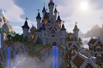 minecraft builder minecraft castle minecraft map lobby spawn house hub terrain