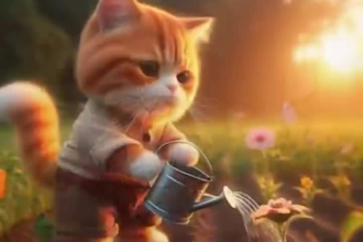 create ai cat video for social media