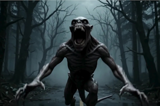 make 2 scary halloween horror videos intro, outro video