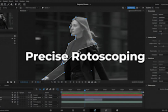 rotoscoping chroma keying green screen background removal masking andvfx editing
