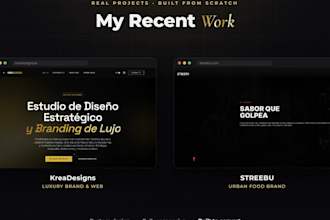 design and build a premium custom coded website or landing page