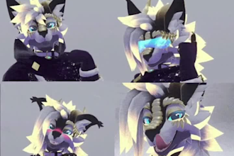 do custom furry vrchat avatar, 3d furry nsfw avatar, vrchat avatar, vr character