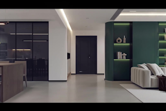 do modern 3d interior design and exterior design