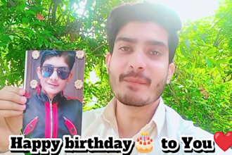 make happy birthday wish video for you