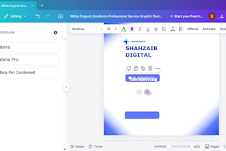 create professional modern CV resume
