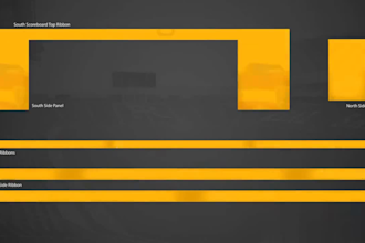 create stadium ads and basketball arena led screen animations stadium billboard