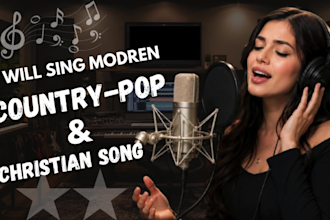 sing classic modern country southern rock pop song christian female singer