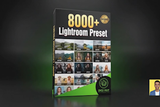 give 8000 lightroom presets and photography masterclass