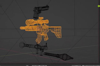 create low poly 3d game assets and character