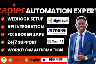 build zapier webhook integrations and zapier automation