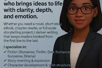 ghostwrite high quality stories or novellas for you