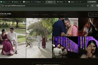 build a premium wedding photographer portfolio website