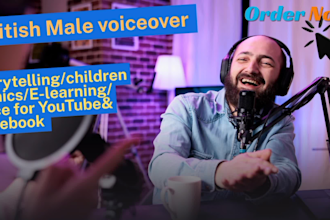 british male voice over storytelling voice