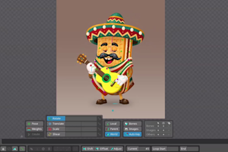 rig and animate your 2d game character in spine pro version