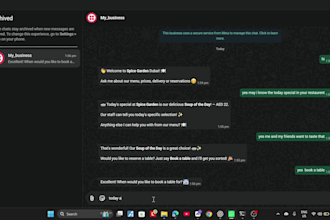 create ai whatsapp chatbot for sales, support, and bookings
