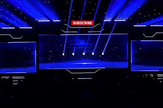 create vj loops, led screen visuals, stage backgrounds and dj visuals