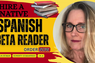do native spanish betareading with manuscript feedback for spanish novel