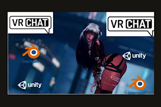 vrchat avatar commission anime vrc vtube avatar furry nsfw 3d model booth avatar
