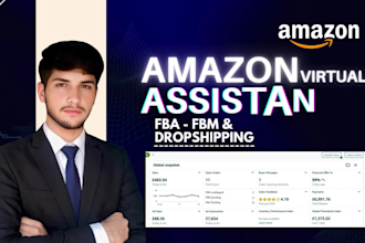 manage amazon seller account , product catalog store support in 72h