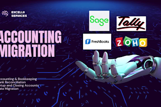 do accounting migration and bookkeeping in sage, tally and freshbooks
