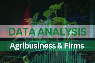 perform agricultural data analysis, visualization for agribusiness and firms