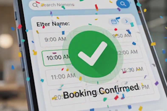 develop a custom appointment booking website