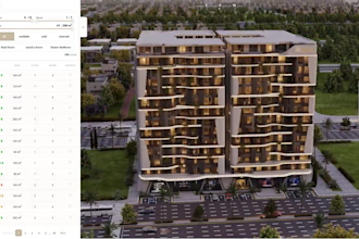 build a web interactive 3d masterplan and unit selector