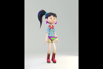 animated your 3d character in blender