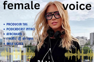 female dj drops producer tags radio dj drops podcasts intros male voice dj drop