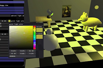 create interactive 3d scenes with opengl, threejs, shaders